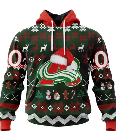 NHL Colorado Avalanche, Specialized Unisex Christmas Is Coming Graphic Hoodie