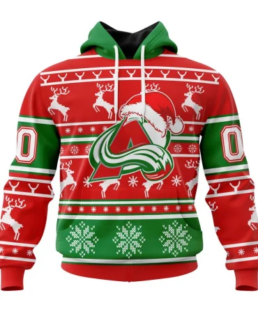 NHL Colorado Avalanche, Specialized Unisex Christmas Is Coming Graphic Hoodie