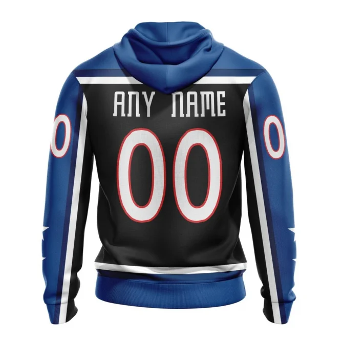 NHL Columbus Blue Jackets Reverse Retro Kits Graphic Hoodie - Image 2