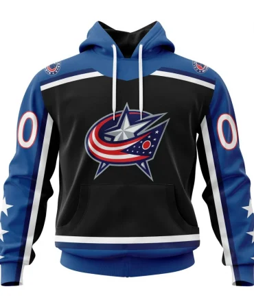 NHL Columbus Blue Jackets Reverse Retro Kits Graphic Hoodie