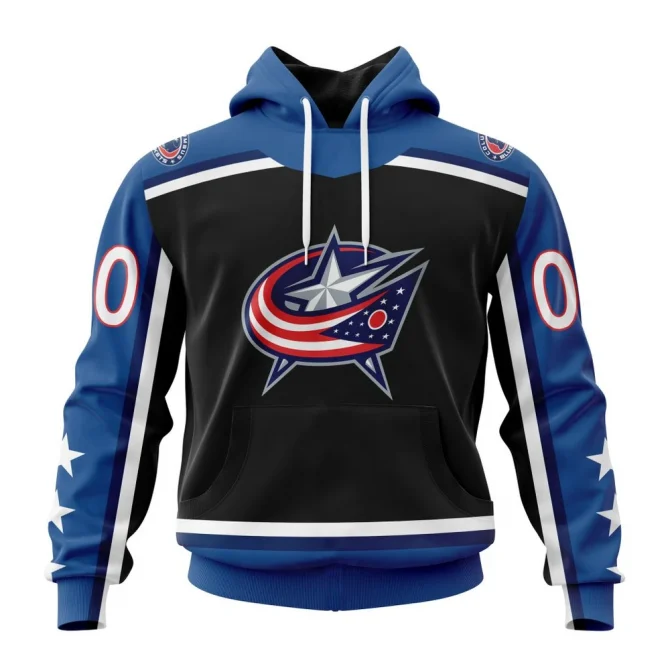 NHL Columbus Blue Jackets Reverse Retro Kits Graphic Hoodie