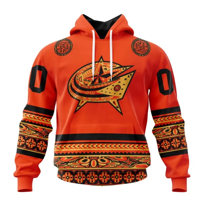 NHL Columbus Blue Jackets, Specialized National Day For Truth And Reconciliation Graphic Hoodie