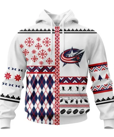 NHL Columbus Blue Jackets, Specialized Unisex Christmas Is Coming Graphic Hoodie