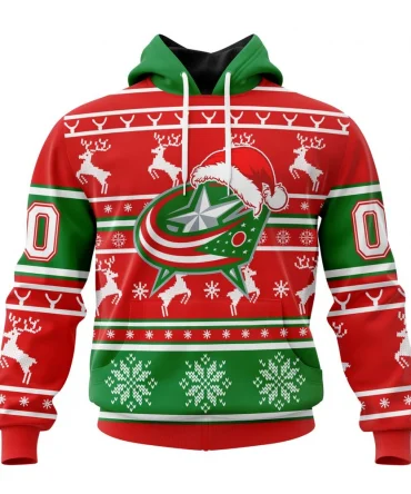 NHL Columbus Blue Jackets, Specialized Unisex Christmas Is Coming Graphic Hoodie