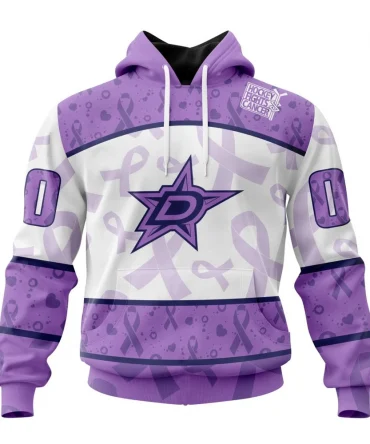 NHL Dallas Stars Special Lavender Fight Cancer Graphic Hoodie