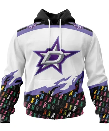NHL Dallas Stars, Specialized Kits In October We Stand Together We Can Beat Cancer Graphic Hoodie