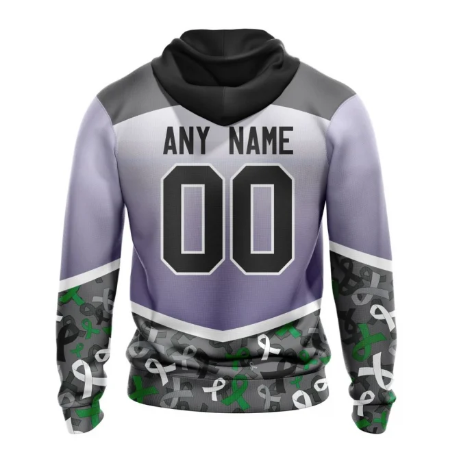 NHL Dallas Stars, Specialized Sport Fights Again All Cancer Graphic Hoodie - Image 2