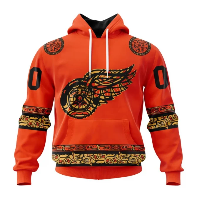 NHL Detroit Red Wings, Specialized National Day For Truth And Reconciliation Graphic Hoodie