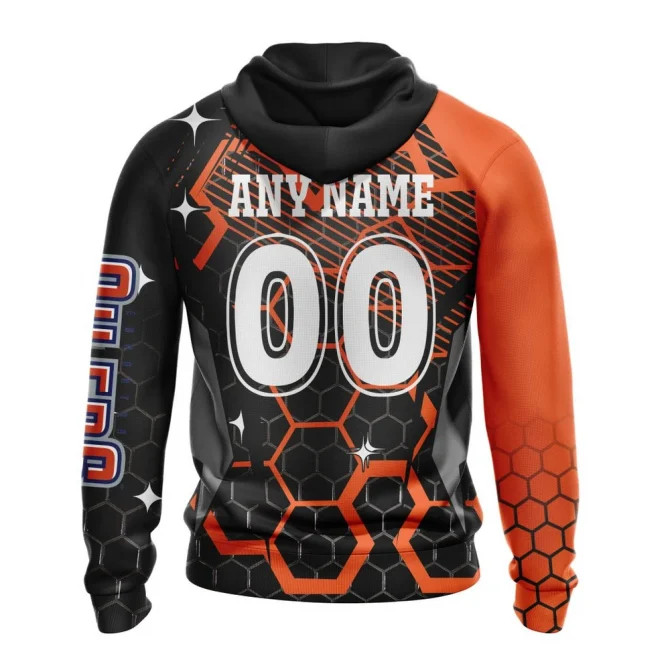 NHL Edmonton Oilers, Specialized Design With Motocross Syle Graphic Hoodie - Image 2