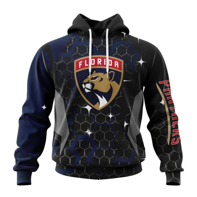 NHL Florida Panthers, Specialized Design With Motocross Syle Graphic Hoodie