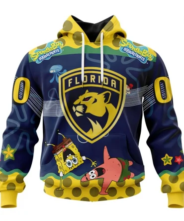 NHL Florida Panthers, Specialized Jersey With Spongebob Graphic Hoodie
