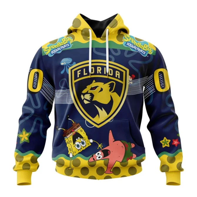 NHL Florida Panthers, Specialized Jersey With Spongebob Graphic Hoodie
