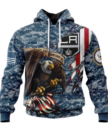 NHL Los Angeles Kings Honor Us Navy Veterans Graphic Hoodie