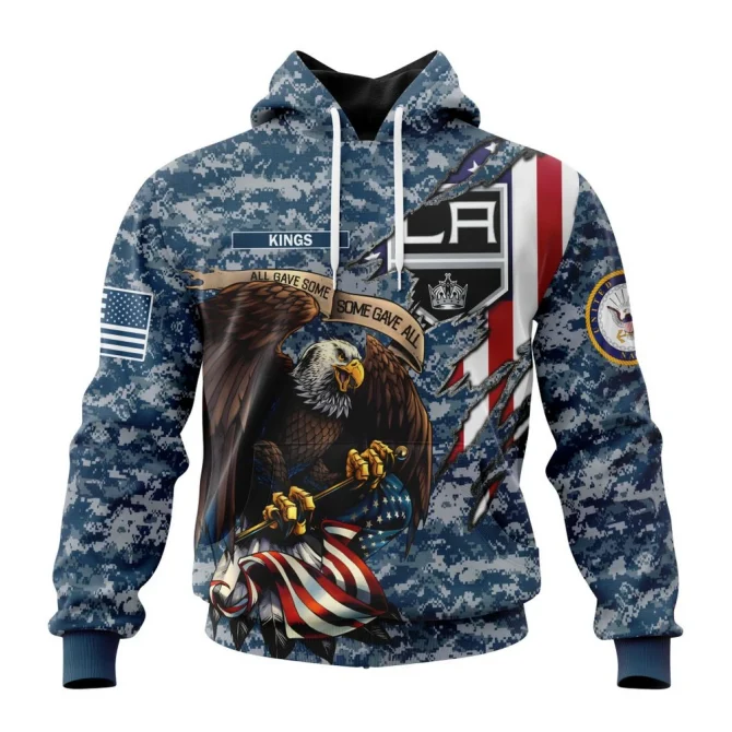 NHL Los Angeles Kings Honor Us Navy Veterans Graphic Hoodie