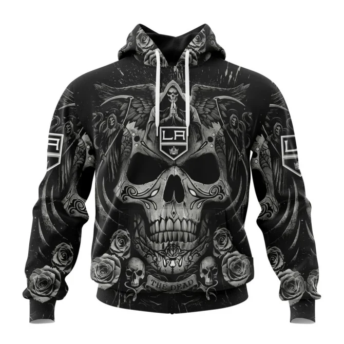 NHL Los Angeles Kings Special Design With Skull Art Graphic Hoodie