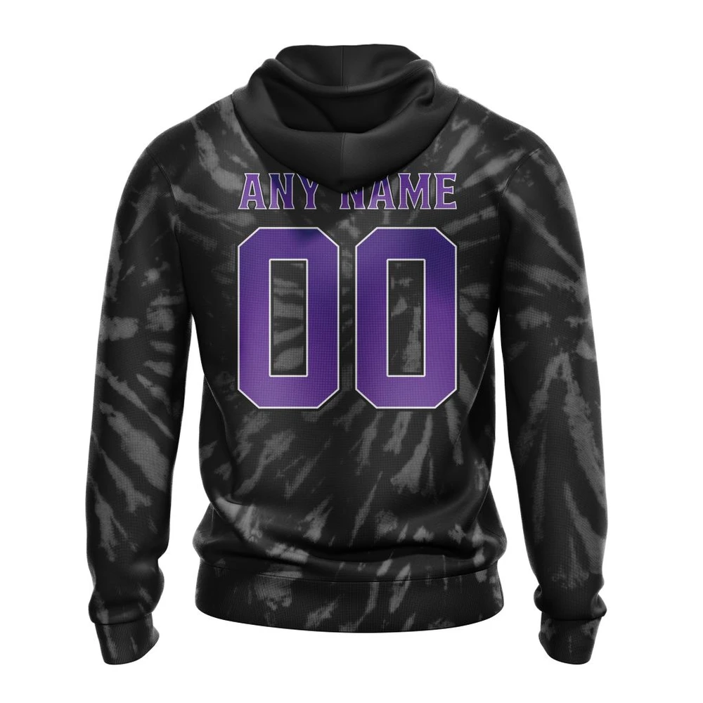 NHL Los Angeles Kings Special Retro Vintage Tie Dye Graphic Hoodie - Image 2