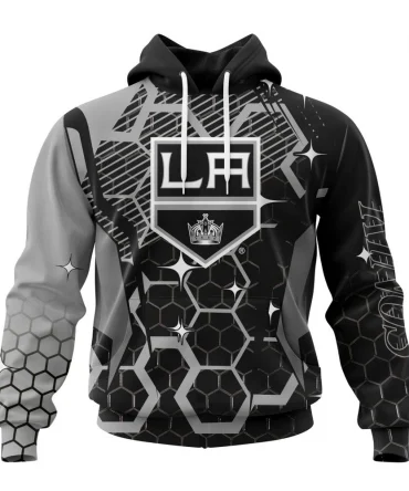 NHL Los Angeles Kings, Specialized Design With Motocross Syle Graphic Hoodie