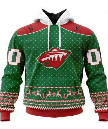 NHL Minnesota Wild Special Christmas Apparel Graphic Hoodie