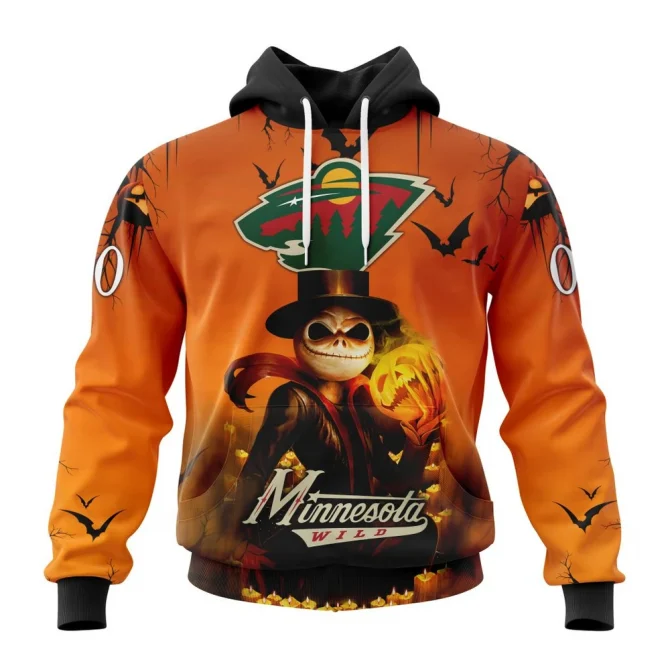 NHL Minnesota Wild Special Halloween Concepts Graphic Hoodie