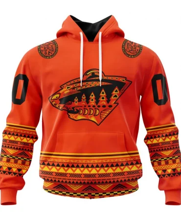 NHL Minnesota Wild, Specialized National Day For Truth And Reconciliation Graphic Hoodie