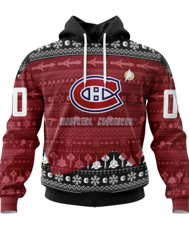 NHL Montreal Canadiens Special Star Trek Design Graphic Hoodie