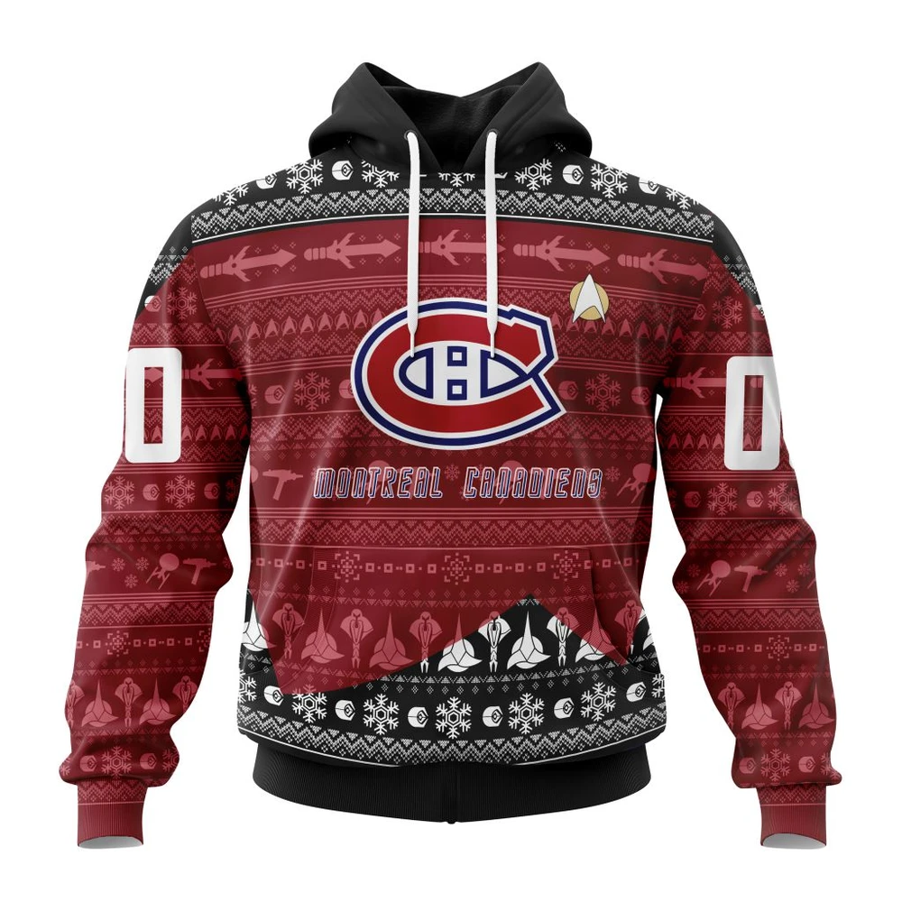 NHL Montreal Canadiens Special Star Trek Design Graphic Hoodie