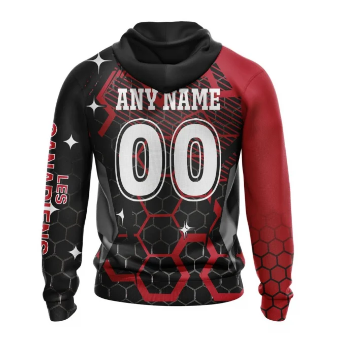 NHL Montreal Canadiens, Specialized Design With Motocross Syle Graphic Hoodie - Image 2