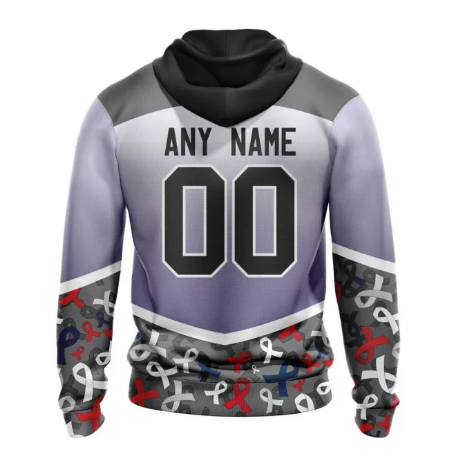NHL Montreal Canadiens, Specialized Sport Fights Again All Cancer Graphic Hoodie - Image 2
