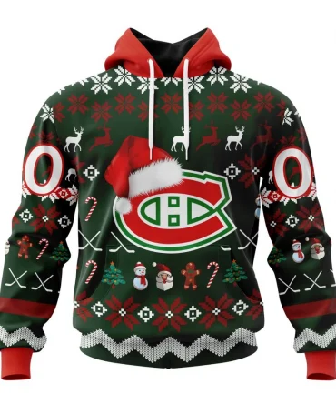 NHL Montreal Canadiens, Specialized Unisex Christmas Is Coming Graphic Hoodie