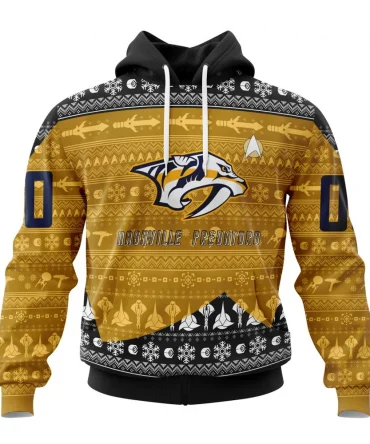 NHL Nashville Predators Special Star Trek Design Graphic Hoodie