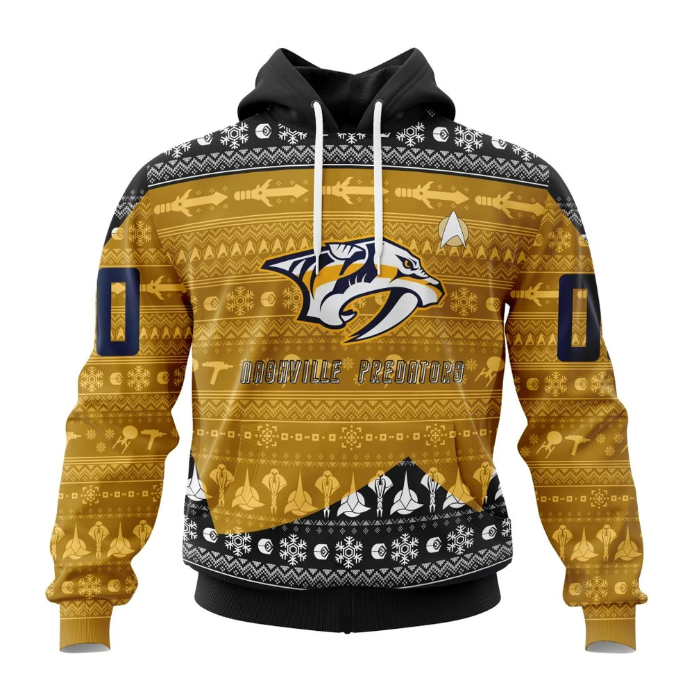 NHL Nashville Predators Special Star Trek Design Graphic Hoodie