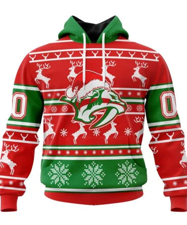 NHL Nashville Predators, Specialized Unisex Christmas Is Coming Graphic Hoodie