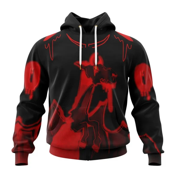 NHL New Jersey Devils, Specialized Jersey For Halloween Night Graphic Hoodie