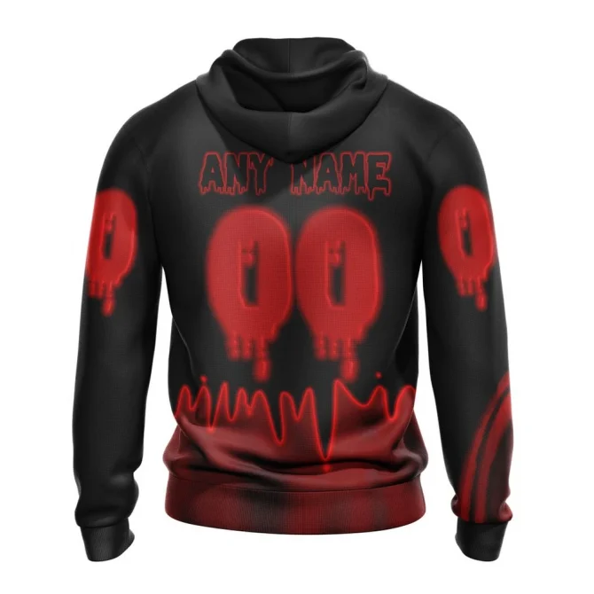 NHL New Jersey Devils, Specialized Jersey For Halloween Night Graphic Hoodie - Image 2
