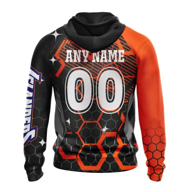 NHL New York Islanders, Specialized Design With Motocross Syle Graphic Hoodie - Image 2