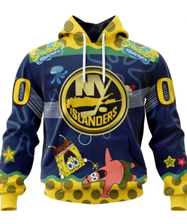 NHL New York Islanders, Specialized Jersey With Spongebob Graphic Hoodie