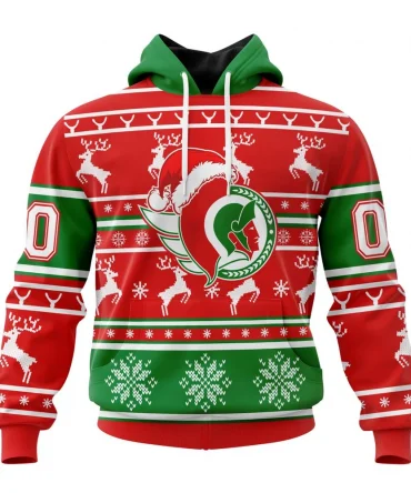 NHL Ottawa Senators, Specialized Unisex Christmas Is Coming Graphic Hoodie