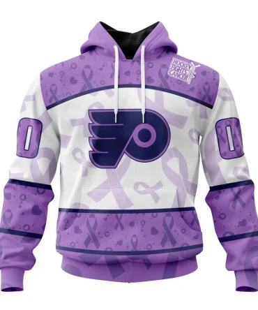 NHL Philadelphia Flyers Special Lavender Fight Cancer Graphic Hoodie