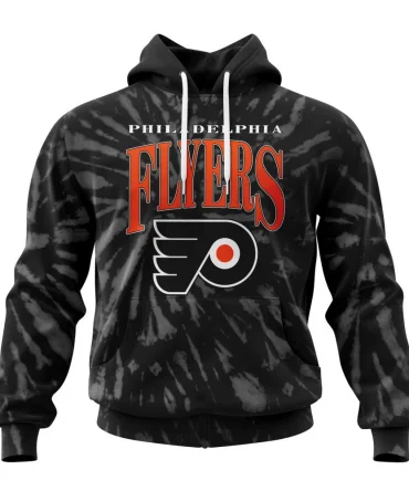 NHL Philadelphia Flyers Special Retro Vintage Tie Dye Graphic Hoodie