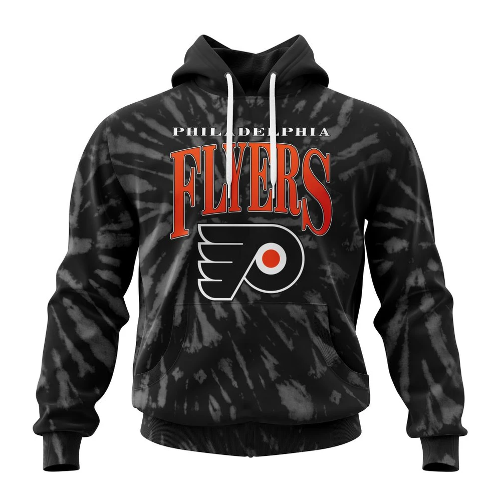NHL Philadelphia Flyers Special Retro Vintage Tie Dye Graphic Hoodie