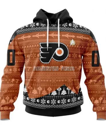 NHL Philadelphia Flyers Special Star Trek Design Graphic Hoodie