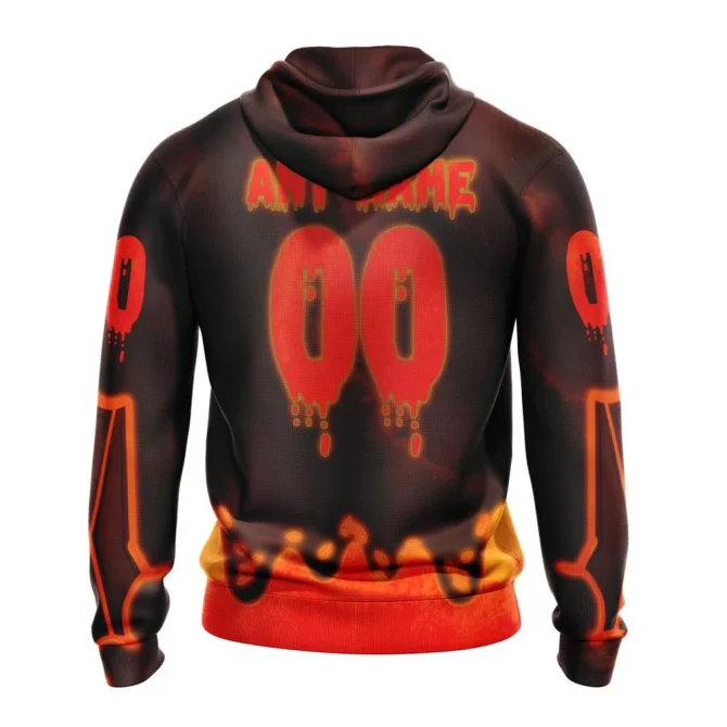 NHL Philadelphia Flyers, Specialized Jersey For Halloween Night Graphic Hoodie - Image 2