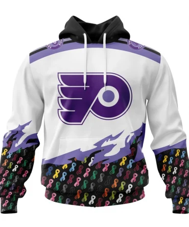 NHL Philadelphia Flyers, Specialized Kits In October We Stand Together We Can Beat Cancer Graphic Hoodie