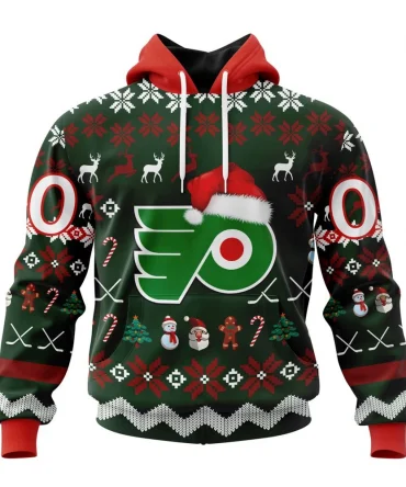 NHL Philadelphia Flyers, Specialized Unisex Christmas Is Coming Graphic Hoodie
