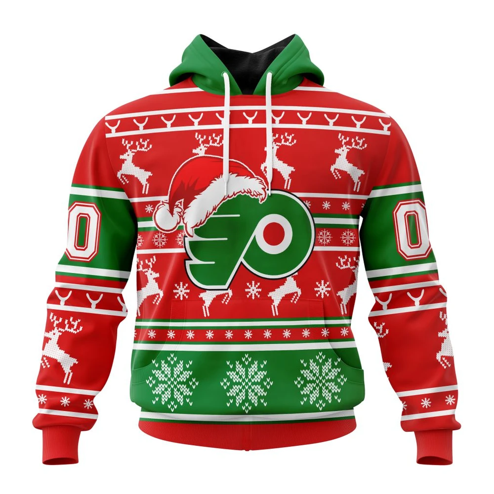NHL Philadelphia Flyers, Specialized Unisex Christmas Is Coming Graphic Hoodie