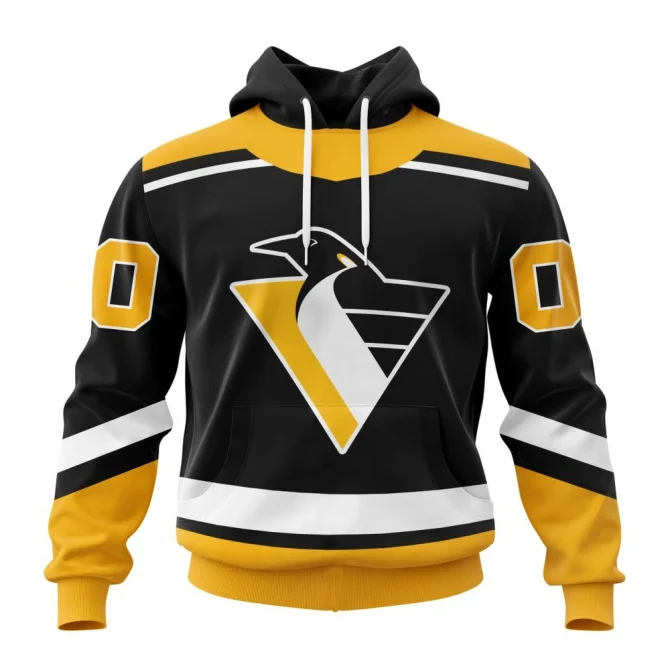 NHL Pittsburgh Penguins Reverse Retro Kits Graphic Hoodie