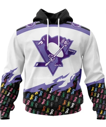 NHL Pittsburgh Penguins, Specialized Kits In October We Stand Together We Can Beat Cancer Graphic Hoodie