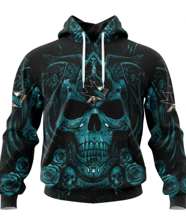 NHL San Jose Sharks Special Design With Skull Art Graphic Hoodie