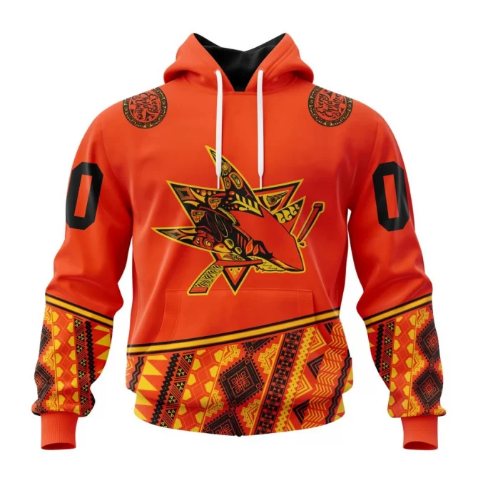 NHL San Jose Sharks, Specialized National Day For Truth And Reconciliation Graphic Hoodie