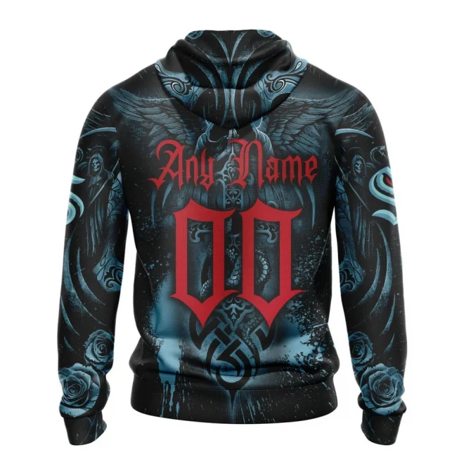 NHL Seattle Kraken Special Design With Skull Art Graphic Hoodie - Image 2